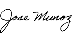 The signature of Hyundai Motor Company President and CEO José Muñoz