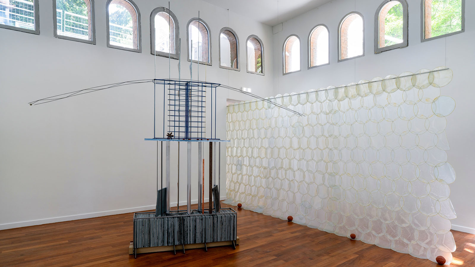 Hyeree Ro, Bearing, “Remembering Station,” 2026. Installation view of presentation in Liberation Space: Fortress/Nest. Photo by Donghwan Kam.