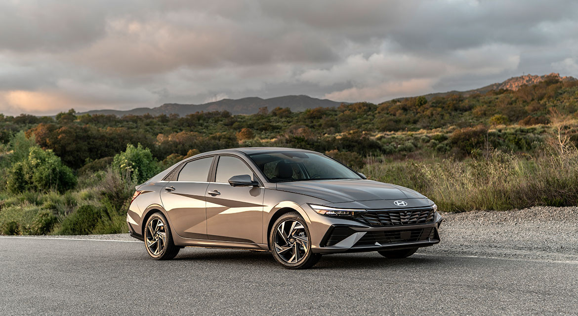 The Hyundai ELANTRA is photographed in Silverado, Calif., Aug. 30, 2023.