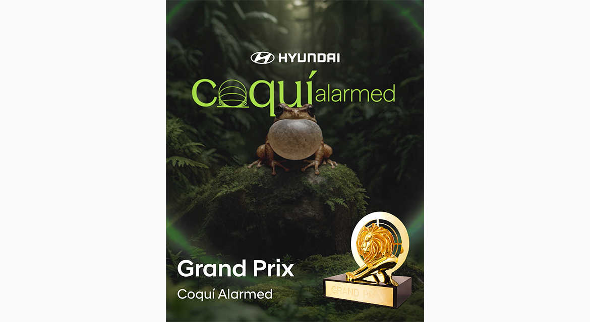Hyundai Puerto Rico won the Grand Prix in the Audio & Radio category for the “Coquí Alarmed” campaign