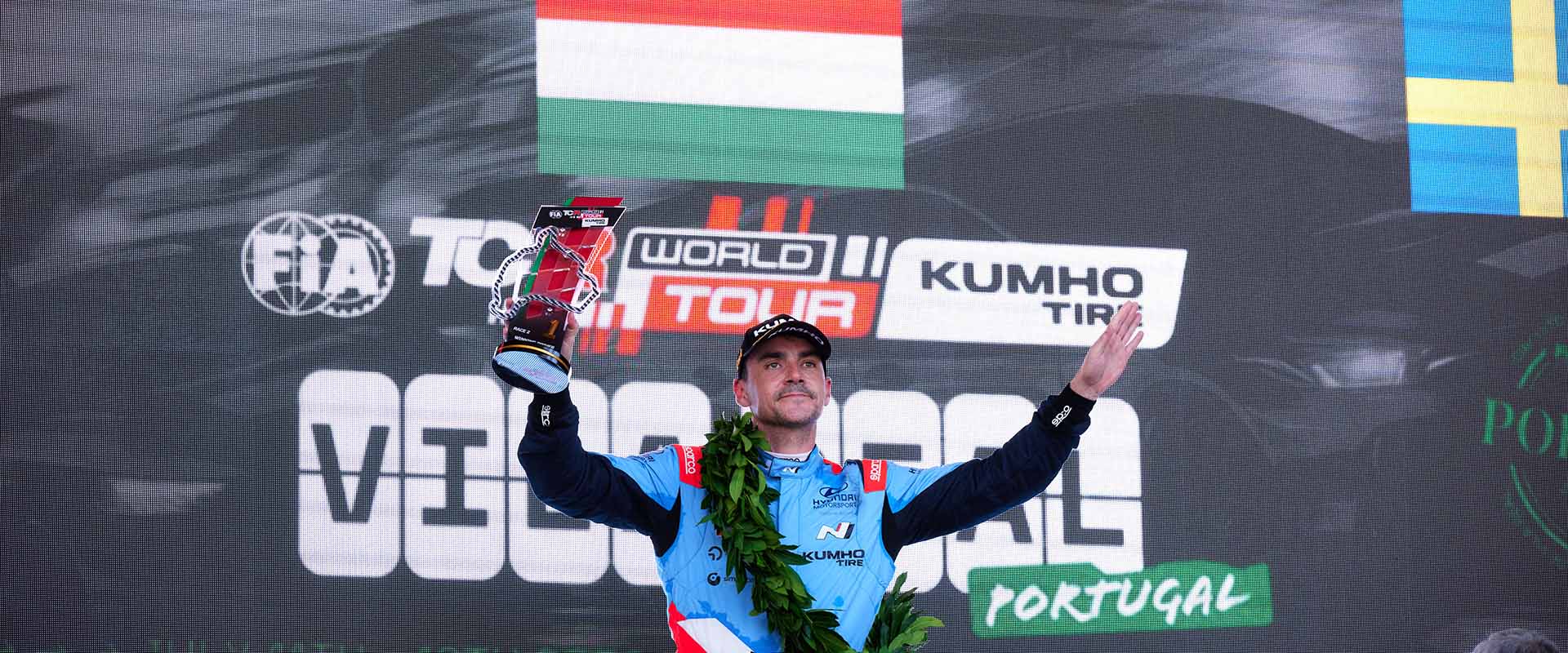 BRC Hyundai N Squadra Corse continued its winning run in the Kumho FIA TCR World Tour in Vila Real.