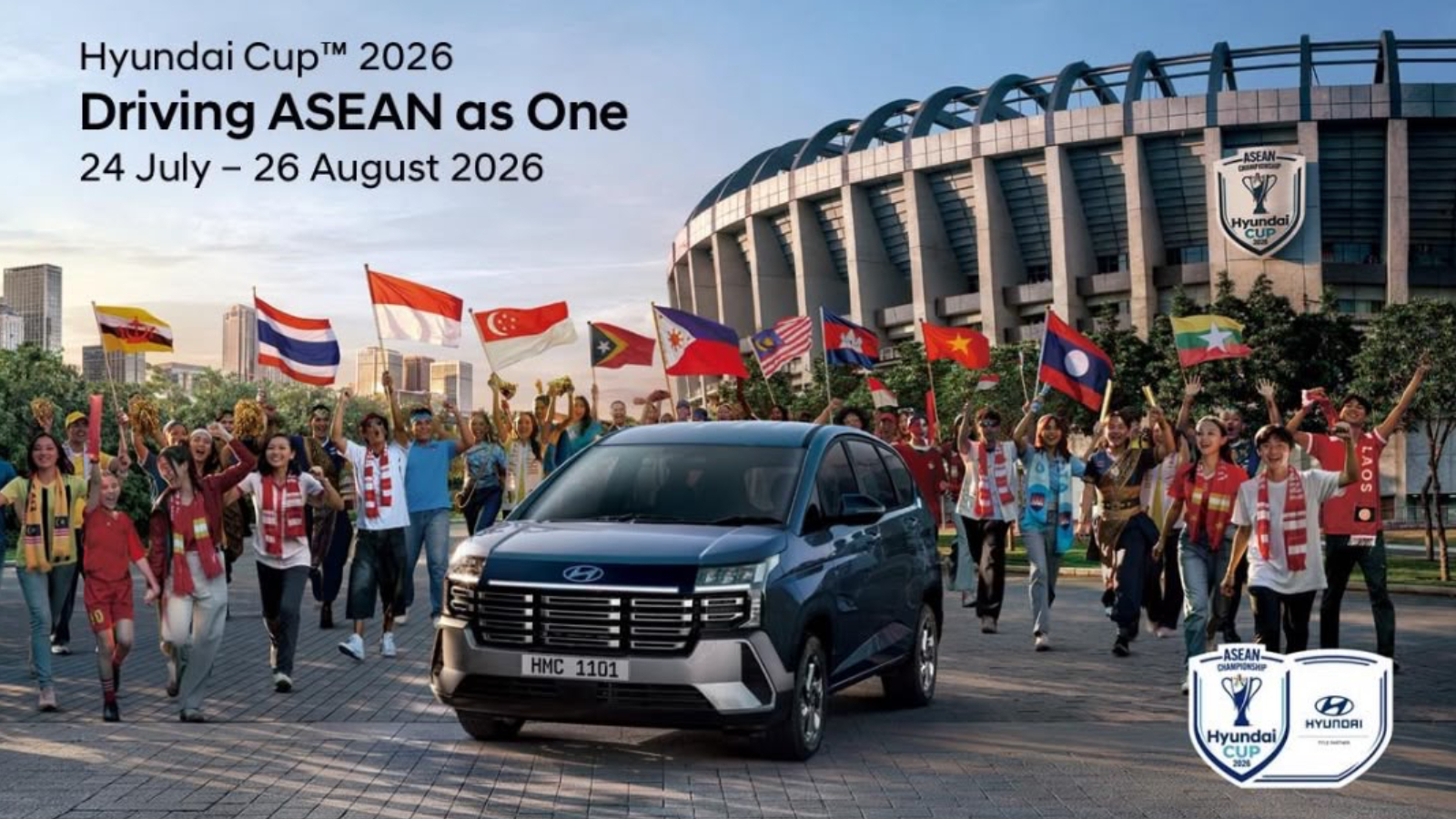 Hyundai PALISADE Drives the Trophy to the Pitch at the ASEAN Championship Hyundai Cup™ 2026 Opening Ceremony